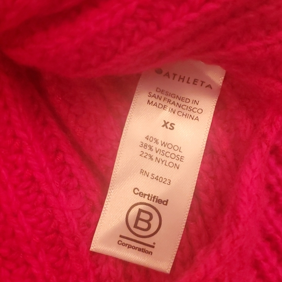 Nwt athleta Shasta chunky oversized vneck sweater - Picture 5 of 5